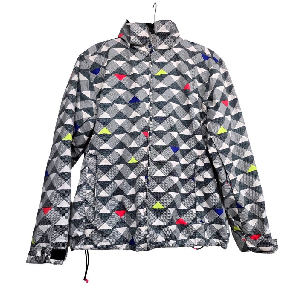 CORE Powder Room Women's Snowboard Ski Jacket M 5000mm‎ Geometric Y2K Gorpcore